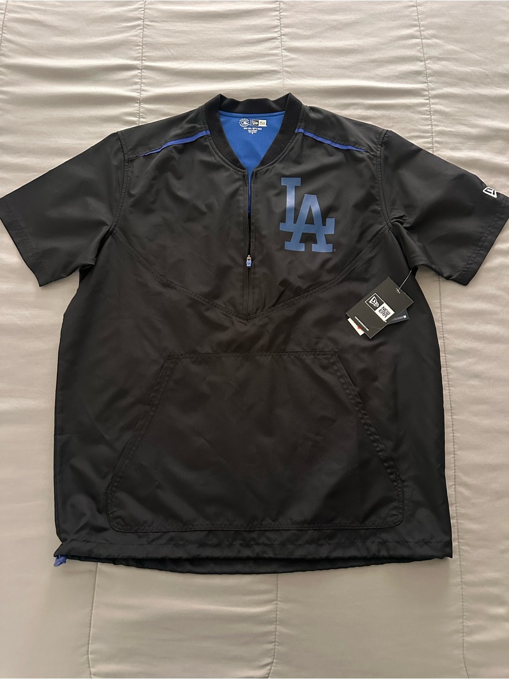 New Era Black Pullover with Blue LA Logo